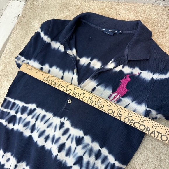 Ralph Lauren Sport Blue Label Logo Dress Color Tie Die Women’s Size M Golf - Picture 7 of 12